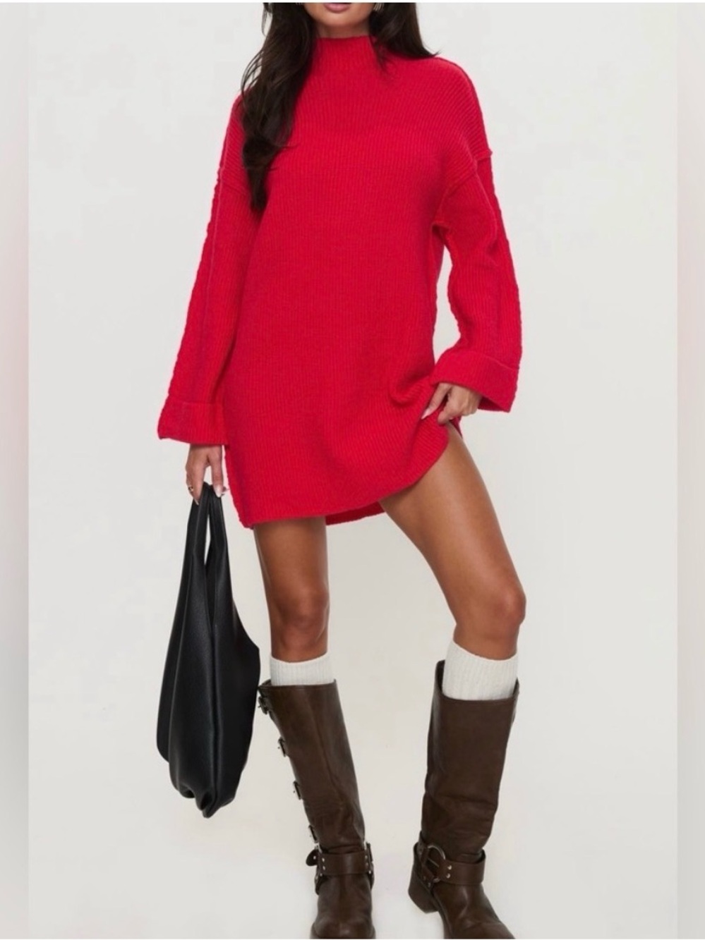 Princess Polly red sweater drwss